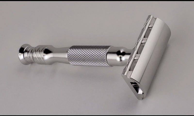 N075 Stainless Steel - Machined Finish with Partial-Knurled 95mm Handle