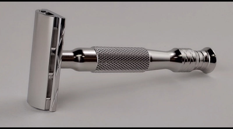 N075 Stainless Steel - Machined Finish with Partial-Knurled 95mm Handle