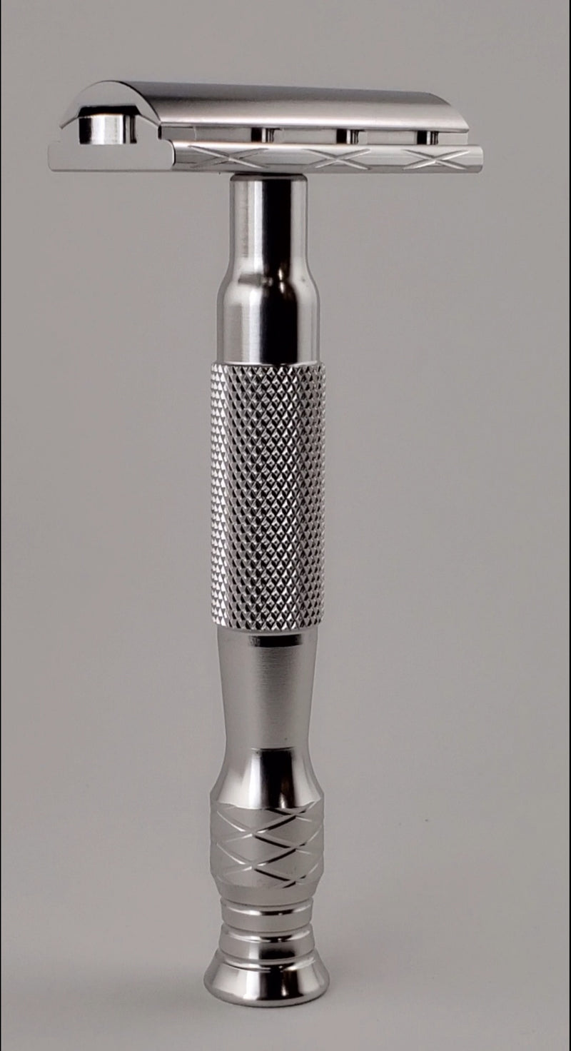 N075 Stainless Steel - Machined Finish with Partial-Knurled 95mm Handle